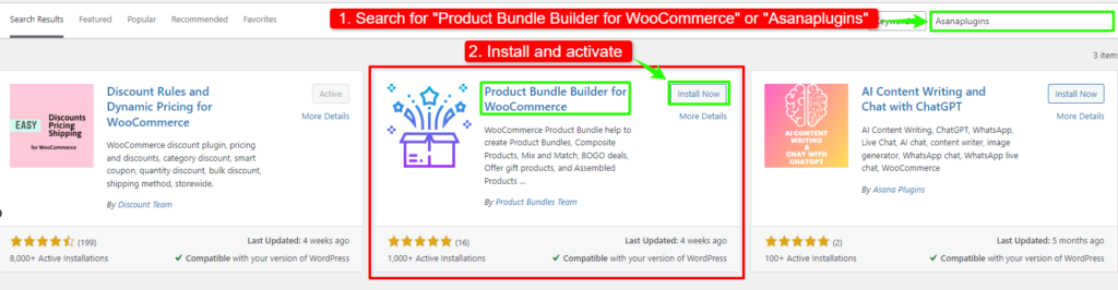install product bundle