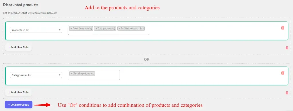 product and cateory bulk discounts WooCommerce